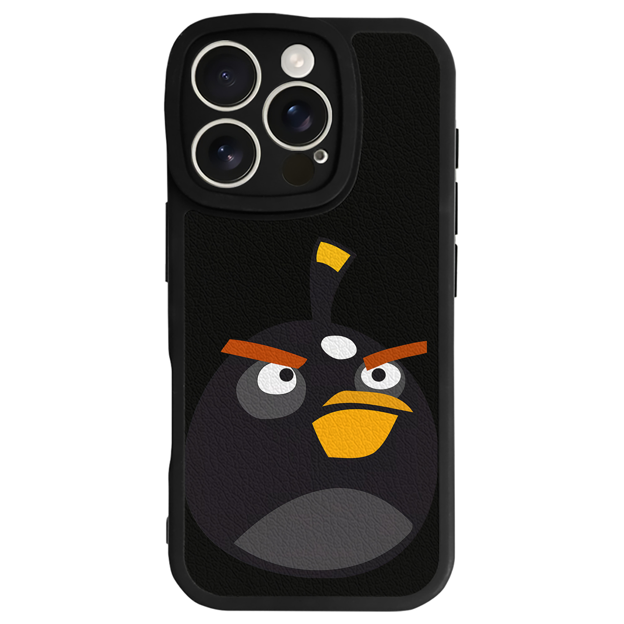 （画像用） Angry Birds アングリーバード 【iPhone 16シリーズ対応】シリコンスマホケース（レザー調） 材質：シリコン